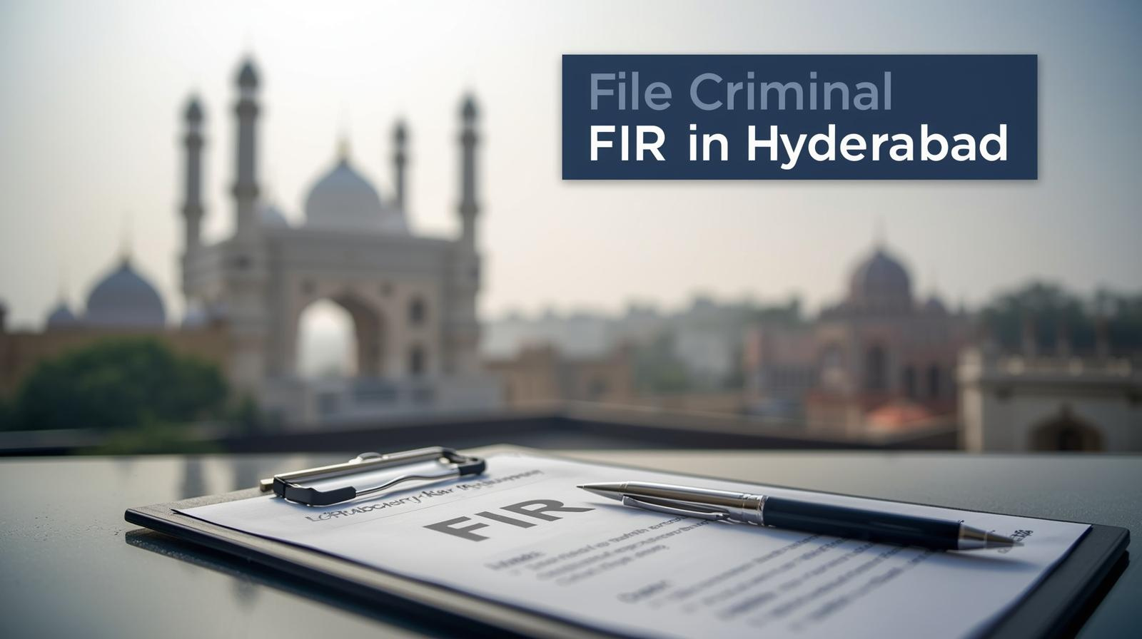 Criminal FIR Hyderabad - Legal Help, Bail, Defense Lawyer